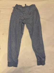 Youth L Nike Gray Sweatpants Pockets Drawstring Waist Cuffed Ankles EUC - Picture 1 of 12
