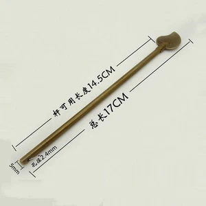 2 Piezas 170mm Hogar Chino Hoja Estilo Gabinete Llave Pin Tono Bronce - Imagen 1 de 5