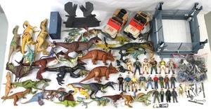 Gran Lote de Dinosaurios, Figuras, Vehículos y Accesorios Parque Jurásico - Imagen 1 de 18
