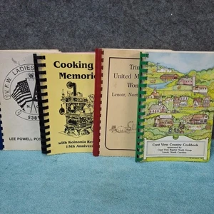 Lot 4 Vintage  Cookbooks - Lenoir NC -Koinonia, V.F.W., Methodist, Baptist Youth - Bild 1 von 17