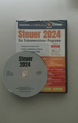 Aldi Steuer 2024 MIT CD VERSAND Steuererklärung CD-Version ungeöffnet * NEU *  - Bild 1 von 3