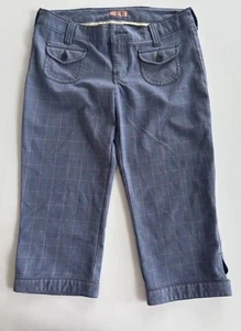 Vintage Y2K Abercrombie and Fitch Plaid Capri Crop Hipster Pants Girls Sz 16 - Picture 1 of 7