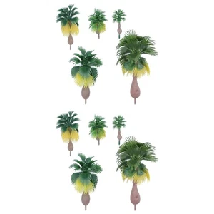 2 PCS Tropical Palm Model Tree Miniature Trees Gauge Train Sets Complete Green - Picture 1 of 12