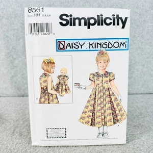 Simplicity 8561 Kleid mit Faltenrock Kragen für 18" Puppen Kinder 3 6 Muster - Bild 1 von 4