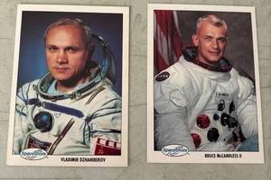 1990-92 Space Shots Promo Set Vladimir Dzhanibekov and Bruce McCandless II/EC - Bild 1 von 5