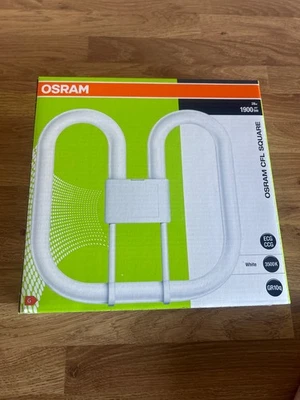 Osram 28w 2D Square 4-Pin Gr10q Cap Standard White 3500k Compact Fluorescent G] - Image 1 of 4