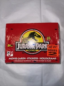 1992 Topps Jurassic Park Trading Cards - Sticker + Hologramme | 36 Packungen - Bild 1 von 3