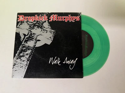 DROPKICK MURPHYS "WALK AWAY" 7" RECORD CLEAR GREEN VINYL UK IMPORT - image 1 of 2