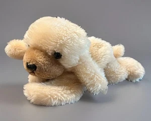 Vintage Russ Berrie Puff Puff Laying Puppy Dog 10" Plush Stuffed Animal Korea - Picture 1 of 14