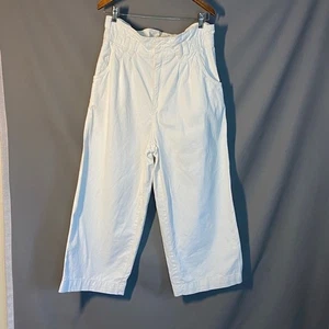 H&M White Women’s Cotton pants Size 12 - Picture 1 of 6
