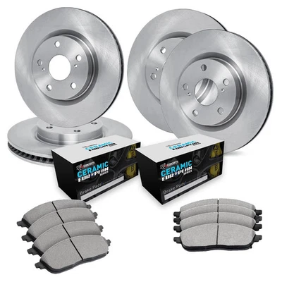 For Audi TT Quattro 09-15 R1 Concepts Front & Rear Brake Kit w Euro Ceramic Pads - Image 1 of 4
