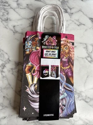 Monster High Loot Bags Goody Gift Bags 8ct Girls Birthday Party Favors Supplies - Image 1 of 4