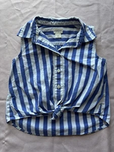 Girls Crewcuts By J. Crew Front Tie Sleeveless Top Size 4/5 - Picture 1 of 4