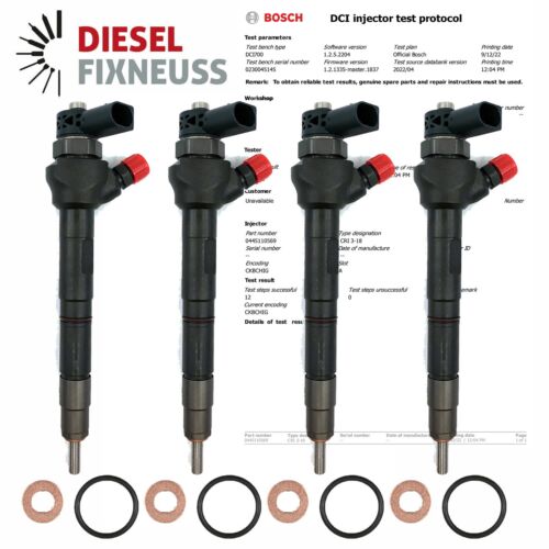 4x Opel Vauxhall Renault 1.6 injection nozzle 0445110569 166000804R