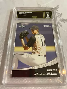 SHOHEI OHTANI ANGELS DODGERS 2018 LEAF LIMITED EDITION # LE01 RC GRADED 9 L@@@K - Picture 1 of 2