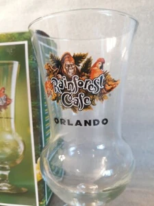20 Oz. Rainforest Cafe Orlando Florida Hurricane Glas 8" Sammlerstück Trinkgeschirr - Bild 1 von 8