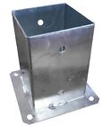 Heavy Duty Hot-Dip Galvanised Bolt Down Square Bracket Post Fence Foot Base