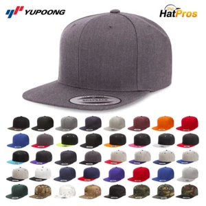 Yupoong 6089 Snapback Hat Baseball Cap Plain Blank Snap Back Classic Adjustable