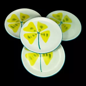Crate & Barrel Salatteller Mittagessen Dessert Blumen Design 8" 4er Set - Bild 1 von 6