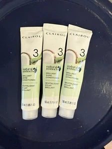 Natural Instincts Brilliant Shine Conditioner Clairol 1.85 oz Each - Lot of 3 - Picture 1 of 2
