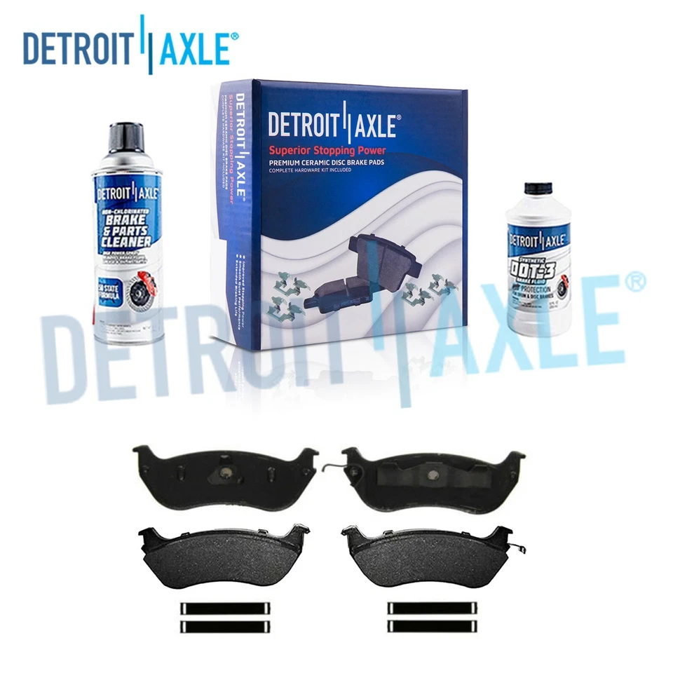 Pastilhas de freio traseiras de cerâmica para 1996 - 2002 Crown Victoria Town Car Grand Marquis - Imagem 1 de 4