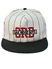 Oak Ridge Boys Vintage White w Pinstripes Embroidered 5-Panel Hat Made in USA