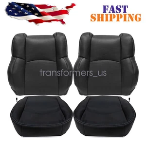 2013-2018 Fits Dodge Ram 1500 2500 Laramie Perf Leather Seat Cover Cover Black - Picture 1 of 23