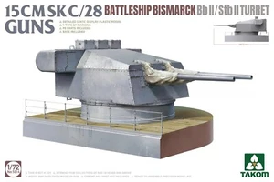 Takom #5014 1/72 15cm Sk C/28 Battleship Bismarck Bb II Stb II Turret - Picture 1 of 1