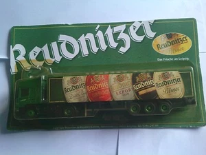 Modell Truck Scania LKW Bierlaster Reudnitzer Leipzig Sammelmodell Sattelzug RM - Bild 1 von 1