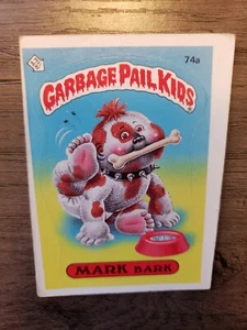 74a MARK Bark GPK 1985 Topps Garbage Pail Kids Series 2 OS2 Miscut Error - Picture 1 of 2