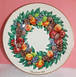 Corona de Navidad Colonial 1988 Plato 10,75" Diámetro - Imagen 1 de 4