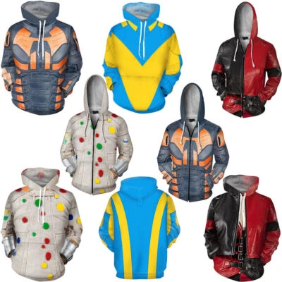 Cosplay Suicide Squad 2 Harley Quinn 3D Hoodie Adult Unisex Jacket Sweatshirts - Image 1 of 4