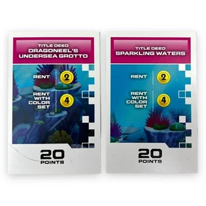 Monopoly Gamer Super Mario Board Game Pieces Parts Replacement TITLE DEED Cards - Picture 1 of 2