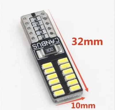 2 LED T10 LAMPADE GEL SILICA SMD COB NO ERRORE CAMBUS BIANCO XENON LAMPADINE  5W - Immagine 1 di 2