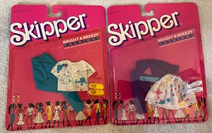Vintage Skipper -Bright & Breezy Fashions -Lot of 2, New in Package, Outfits - Picture 1 of 4