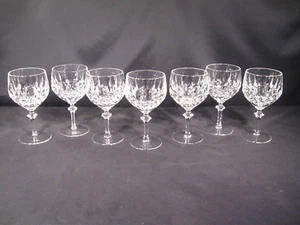 Gorham Crystal La Scala Water Goblets Set of 7 - Picture 1 of 14