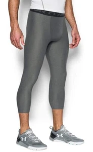 Under Armour | Leggings para hombre HeatGear gris armadura negra 2.0 3/4 1289574 - Imagen 1 de 4