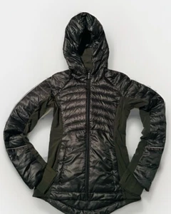 Lululemon 90% Goose Down for it All Jacket - Sz 2 Olive Green - Picture 1 of 18