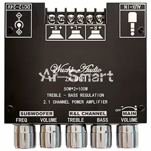 ZK-MT21 2.1Channel Bluetooth Audio Power Amplifier Board Subwoofer 50W+50W+100W - Picture 1 of 15