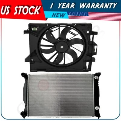 Electric Cooling Fan and Radiator Assembly For 2012 2013 2014 2015 Ram C/V Foto 1 de 4