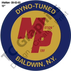 Motion Performance Dyno-Tuned Baldwin, N.Y. Products MP decal one 15"  028-03-03 - Picture 1 of 1
