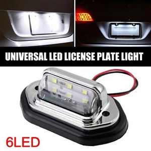 Universal LED License Plate Tag Light Lamp White For Truck SUV Trailer Van K4U1 - Picture 1 of 11