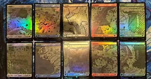 10x Juego básico de tierras de mapas artísticos completos - LÁMINA - LOTE - *NM* MtG - Imagen 1 de 1
