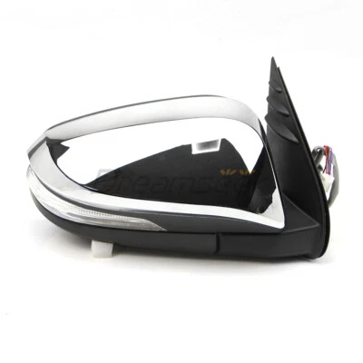 Espelho de asa de porta lateral direita para Toyota Hilux Revo 2015-23 com seta 5 pinos - Imagem 1 de 4