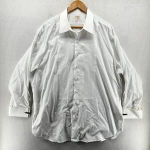 Brooks Brothers Button-Up Shirt White Men's 18.5-34 Madison Long Sleeve Collared - Picture 1 of 14