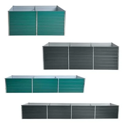 Hochbeet Pflanzbeet Metall Gemüsebeet Pflanzkasten Stahl Beet Blumenbeet Garten - Bild 1 von 4