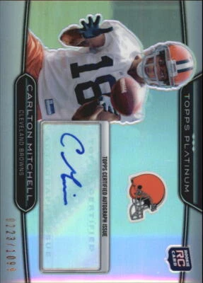 2010 Topps Platinum Rookie Autographs #61 Carlton Mitchell Auto /1099 - NM-MT - Image 1 of 2