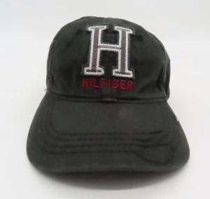 Tommy Hilfiger Black Strapback Adjustable Baseball Hat Cap - Picture 1 of 16