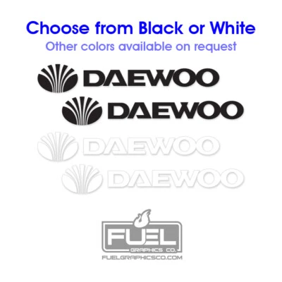 Daewoo Construction Equipment Premium Vinyl Decal Sticker 2-Pack - Image 1 of 4