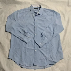 Report Collection Mens 360 Movement Stretch Modern Fit Dress Button Shirt Blue X - Picture 1 of 6